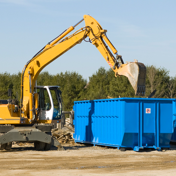 what size residential dumpster rentals are available in Gordon GA